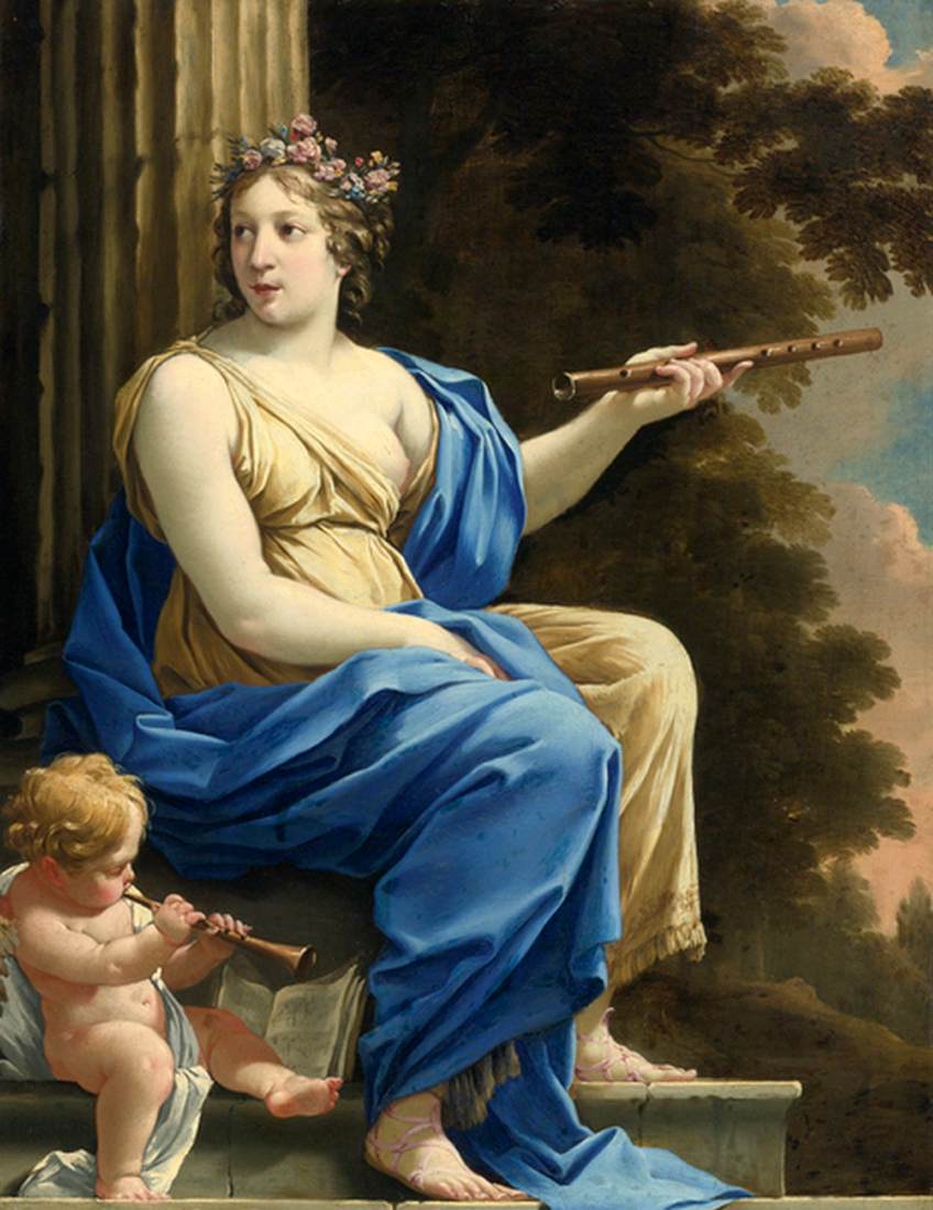 VOUET, Simon - Euterpe, the Muse of Music and Lyric Poetry 1630s - Private collection